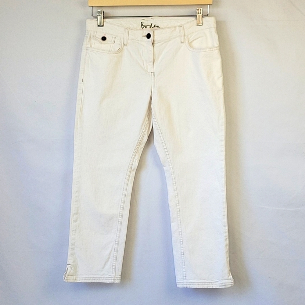 Boden Capri Jeans White Size 6